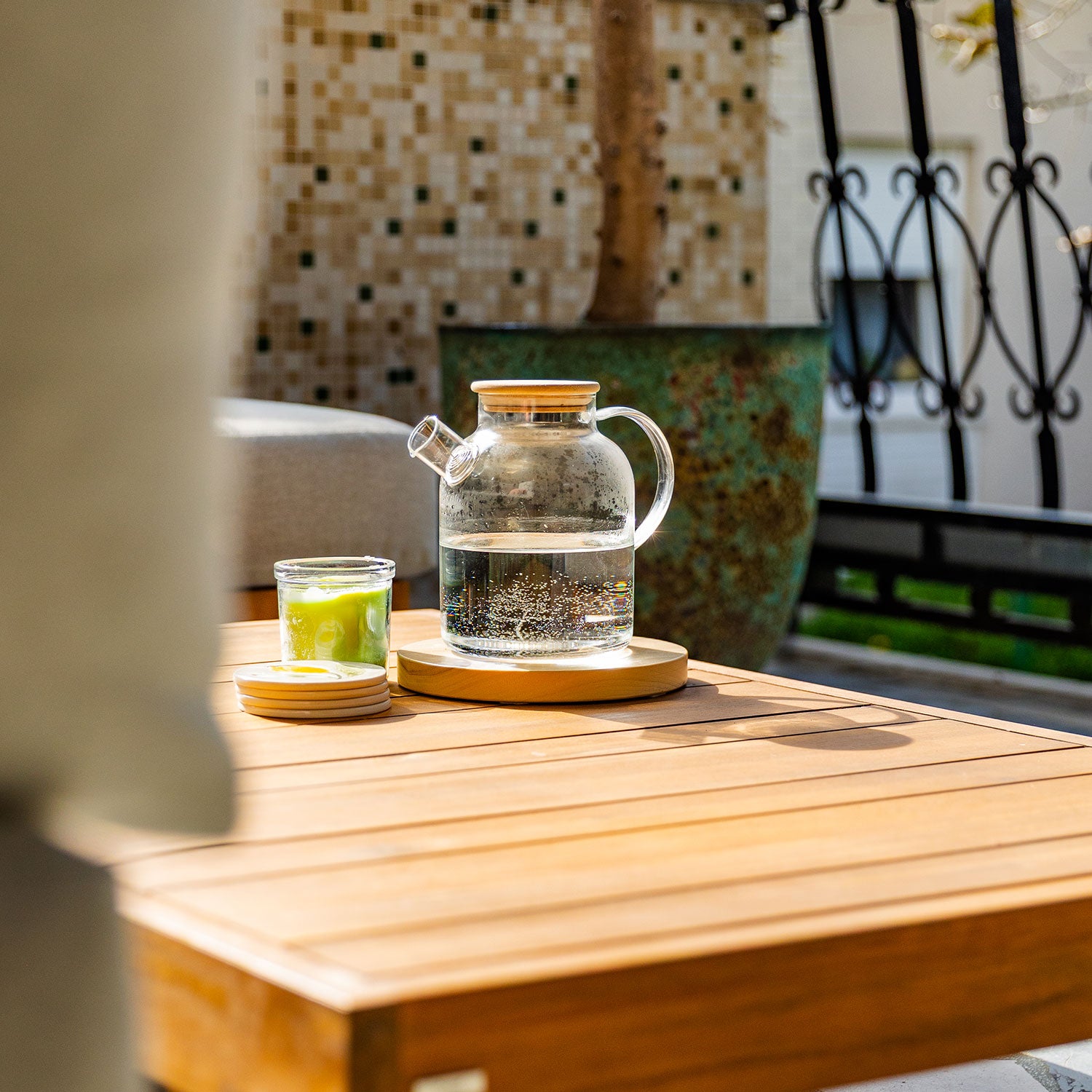 Magnetic water revitalizer jug